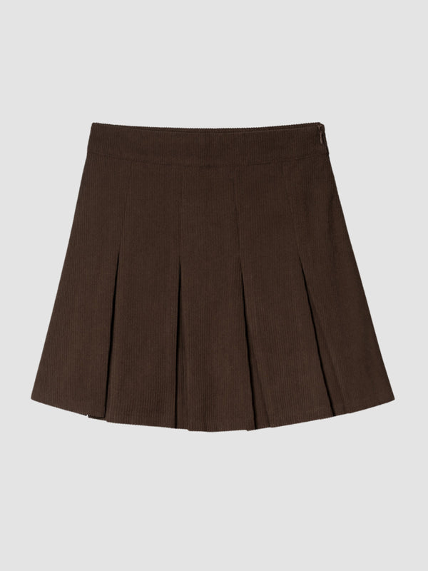 WLS High Waisted Corduroy Skirt