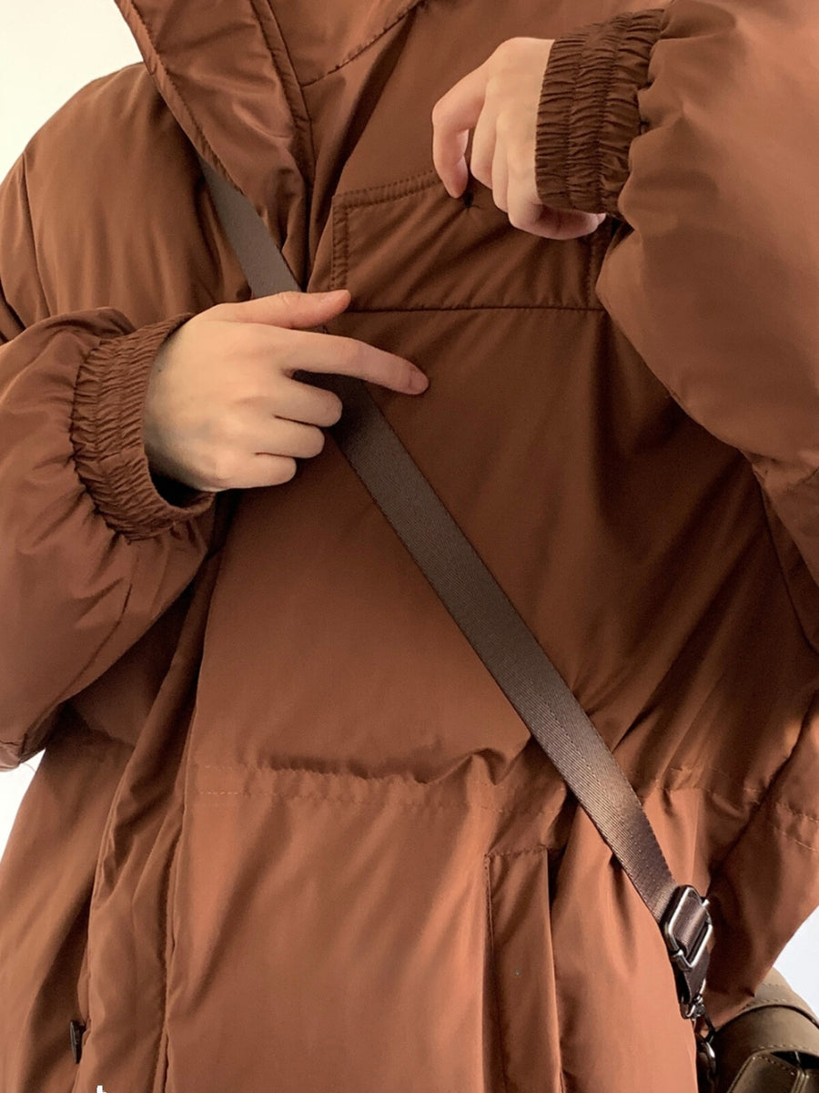 WLS Retro Stand Collar Cotton Puffer Jacket We Love Street