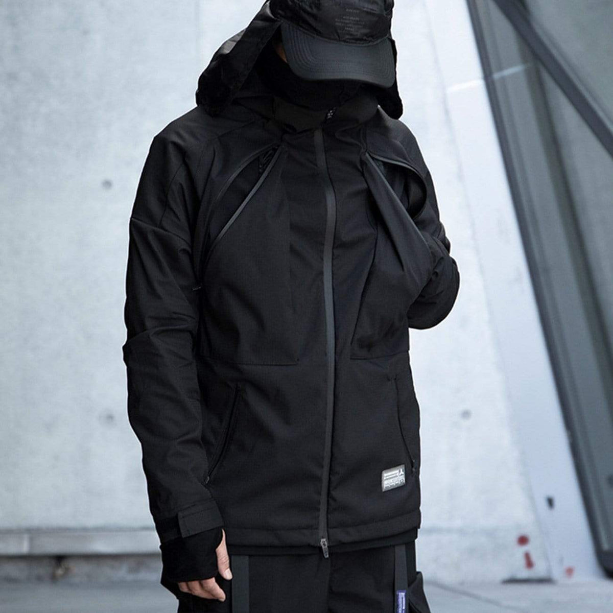 WLS Cyberpunk Waterproof Hooded Jacket – We Love Street