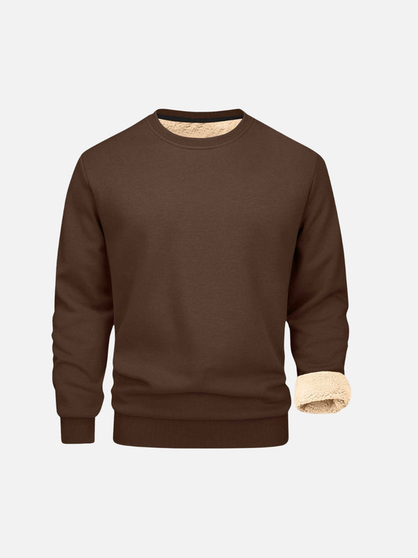 NordLuxe Men’s Plush Fleece Crewneck Sweater
