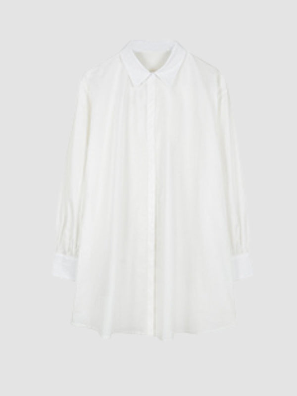 WLS  Waistband White Shirt Dress