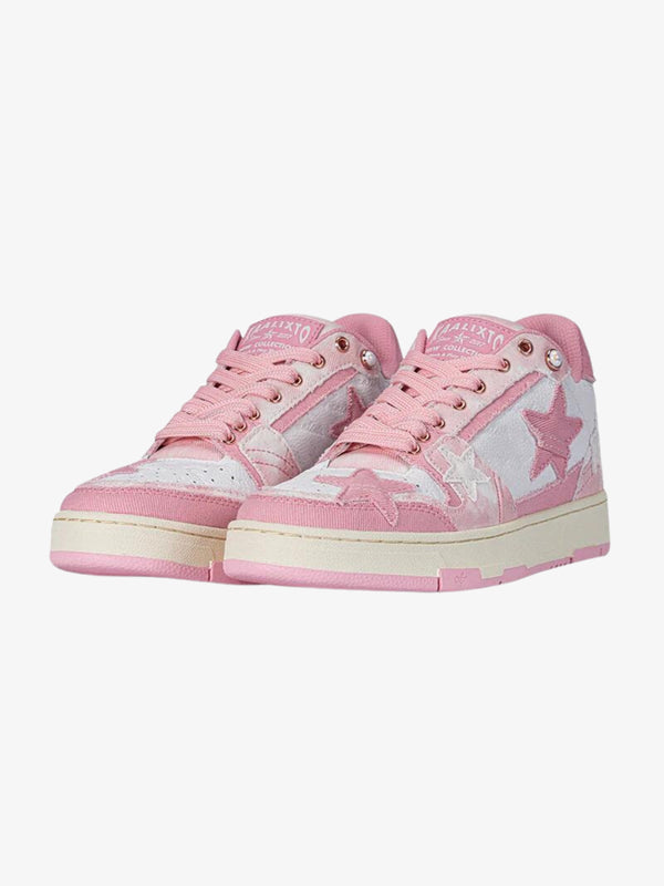 WLS Starry Glide Pink Cloud Stars Sneakers