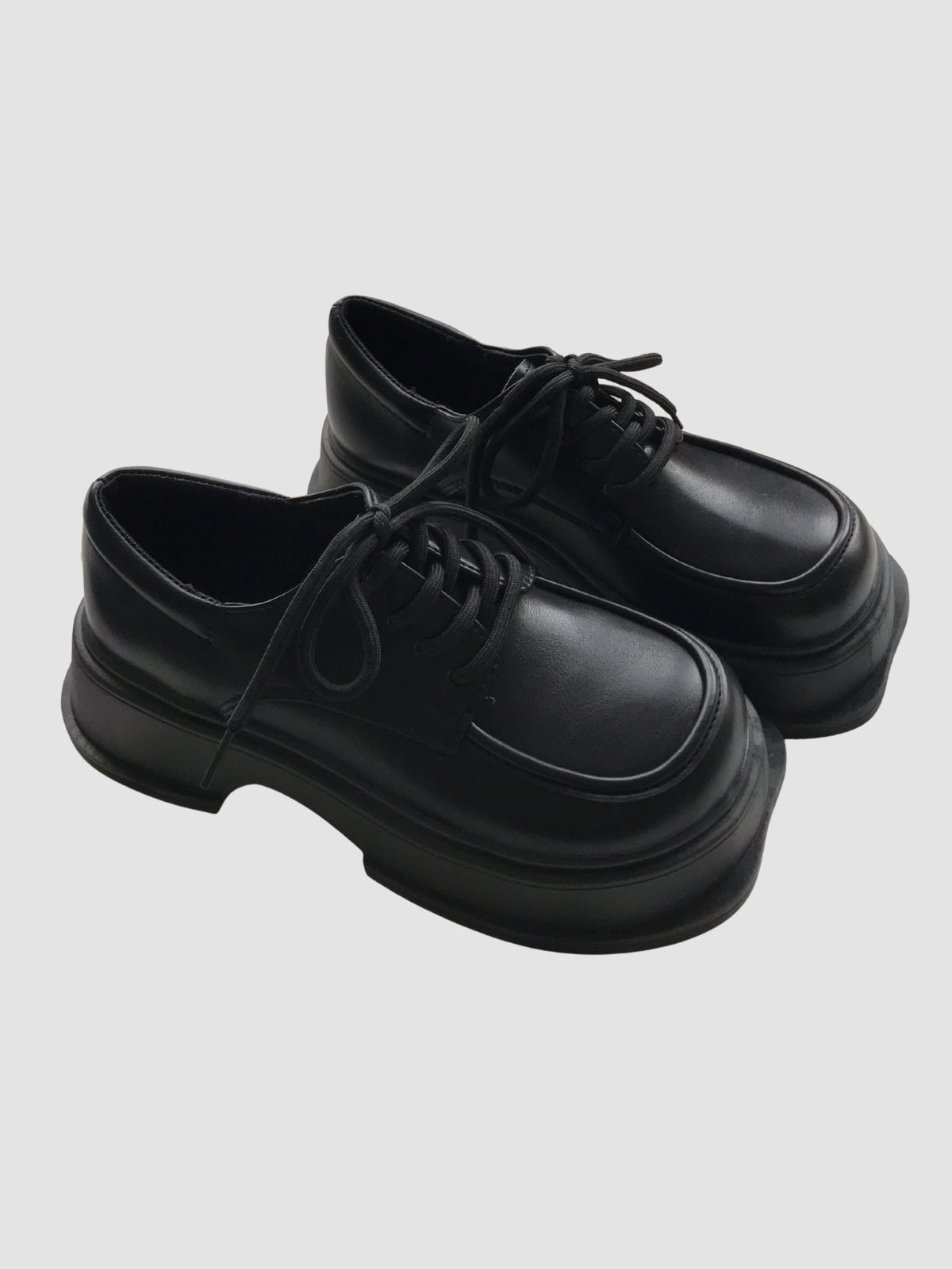 WLS Retro Leather Lace Up Women Shoes