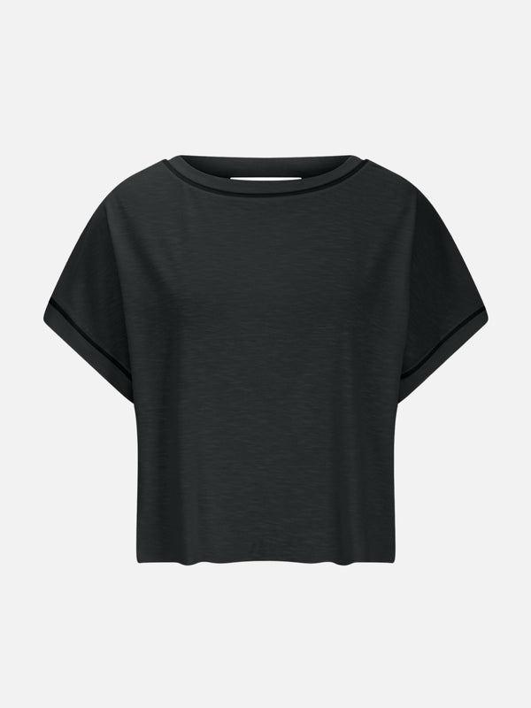 Hollow Back Street Style Crop Tee