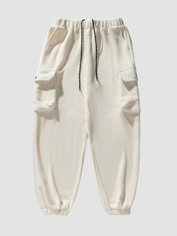 WLS Retro Japanese Large Pocket Design Sweatpants