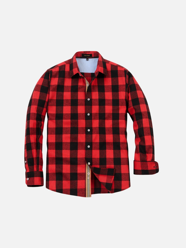 Cotton Buffalo Plaid Flannel Shirt