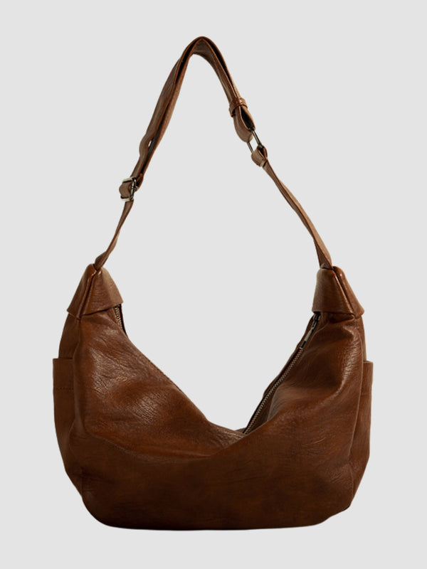 WLS Dumpling Retro Casual Tote Leather Bag