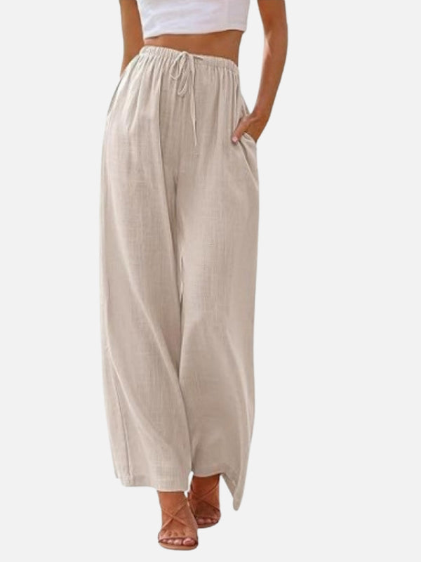 UrbanEase Drawstring Wide‑Leg Pants