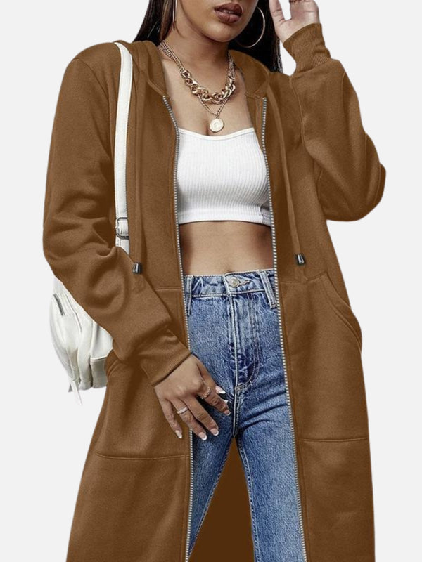 Velure™ Zip Hooded Sweatshirt – Luxe Casual Edit