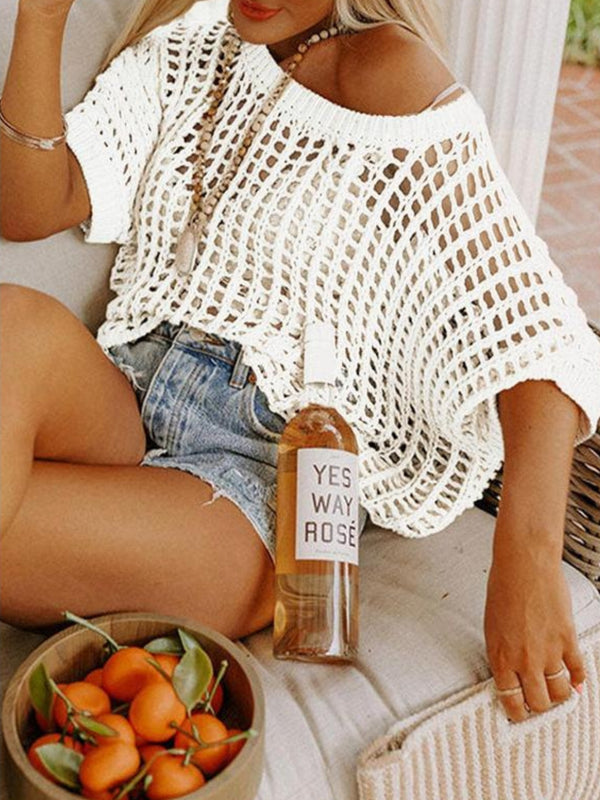 Coastal Breeze Knit Cover-Up