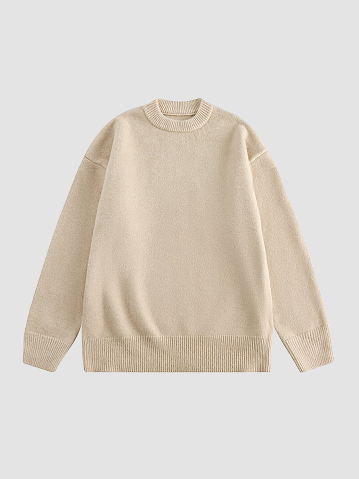 We Love Street Retro Solid Pullover Sweater