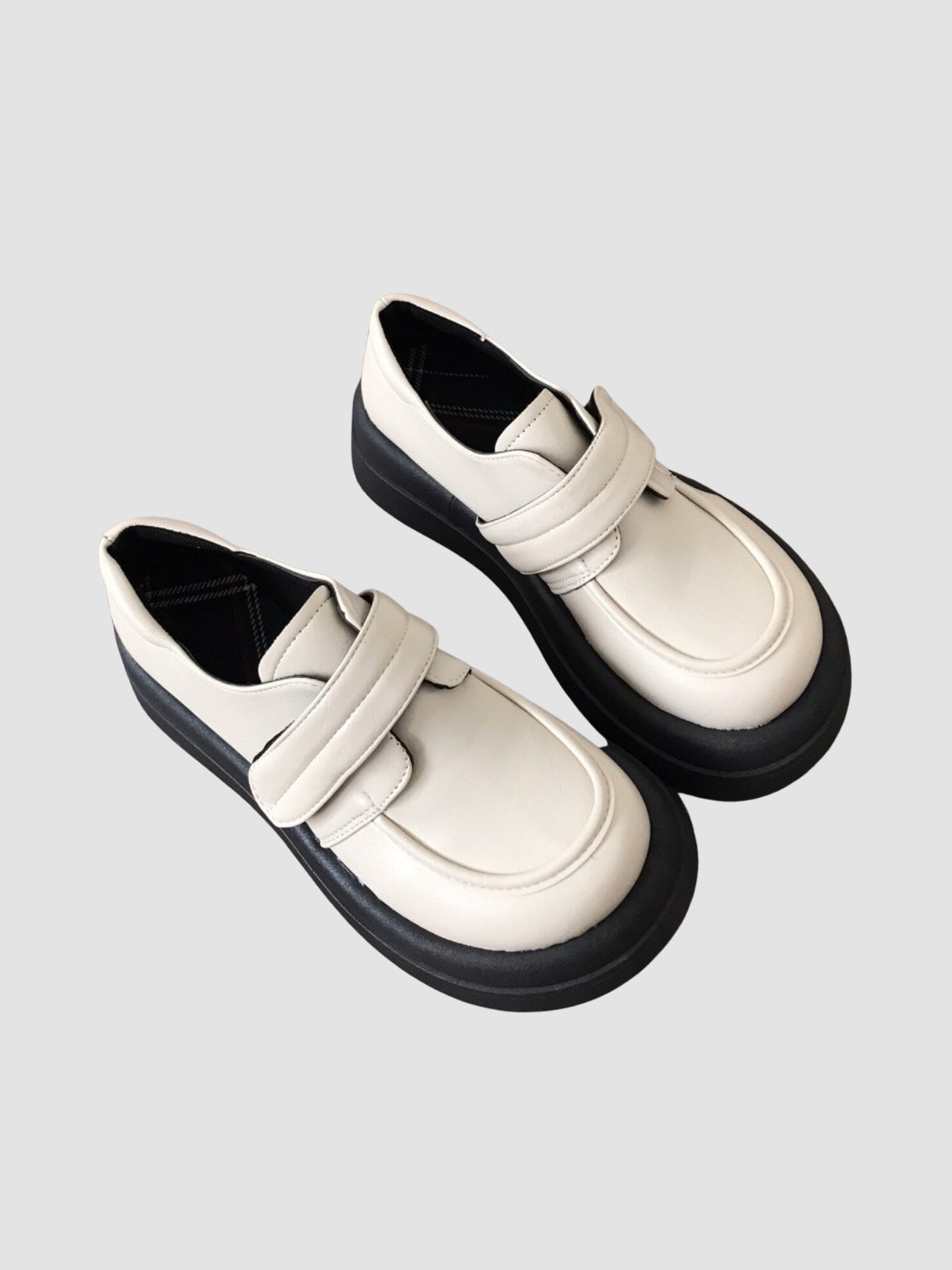 WLS Thick Soled Leather Women Shoes