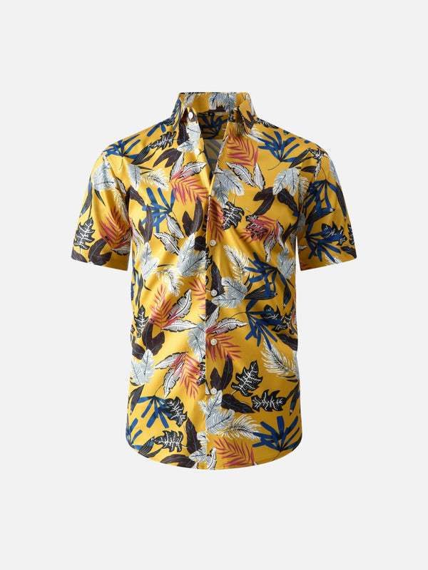 Tropical Bloom Ice Silk Aloha Shirt