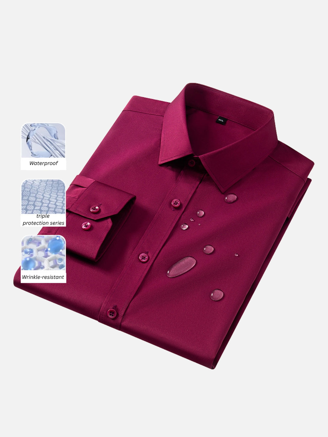 Water-Repellent Wrinkle-Free Dress Shirt We Love Street Water-Repellent Wrinkle-Free Dress Shirt We Love Street