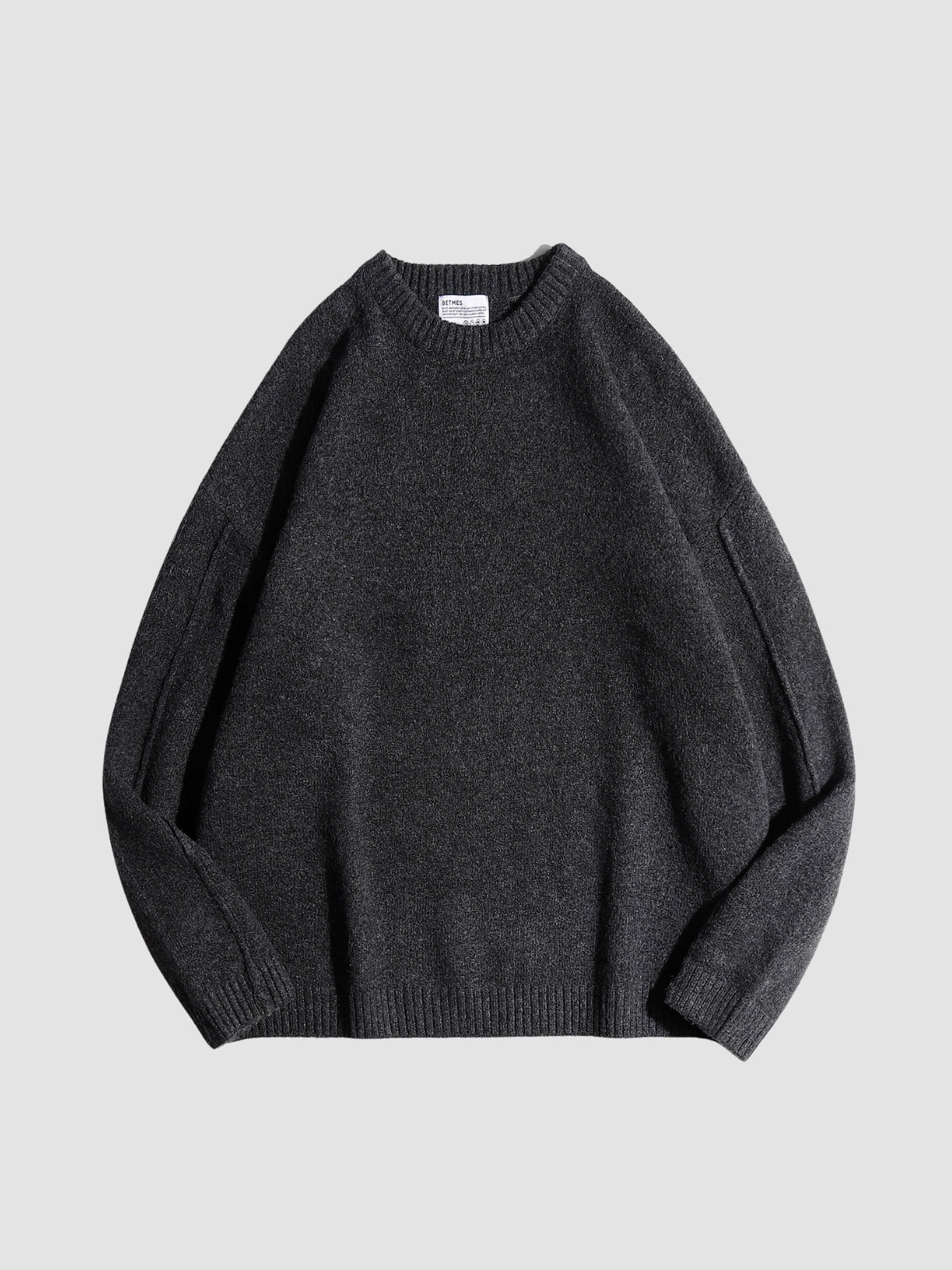 WLS Japanese Retro Solid Loose Sweater