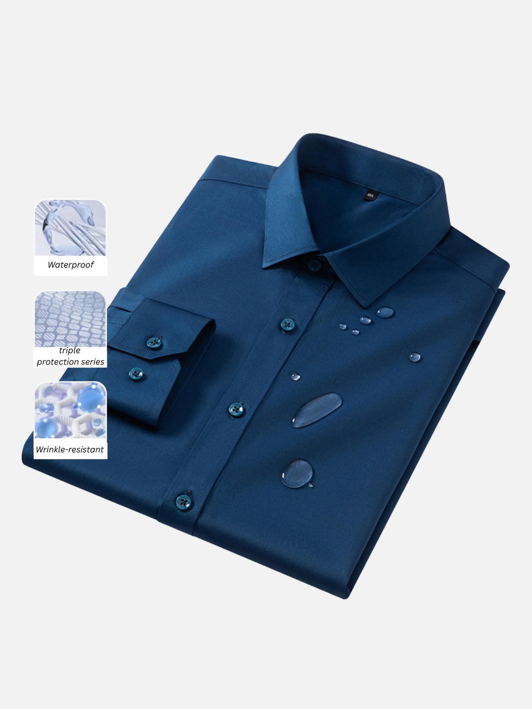 Water-Repellent Wrinkle-Free Dress Shirt – We Love Street Water-Repellent Wrinkle-Free Dress Shirt – We Love Street