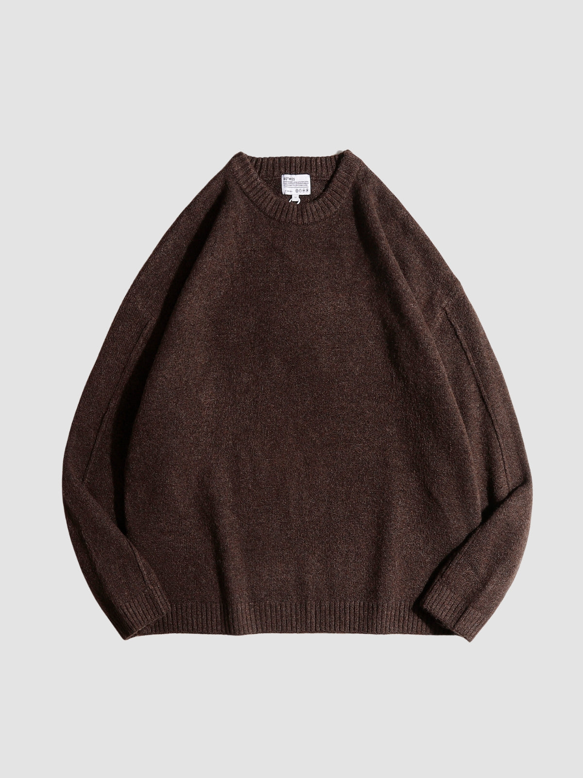 WLS Japanese Retro Solid Loose Sweater