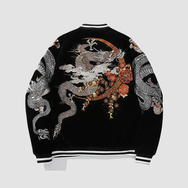 WLS Embroidered Dragon Sukajan Jacket