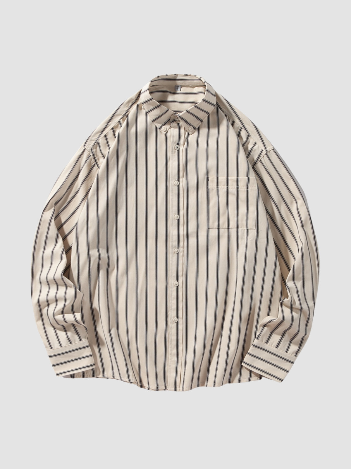 WLS Long Sleeve Striped Casual Vintage Shirt