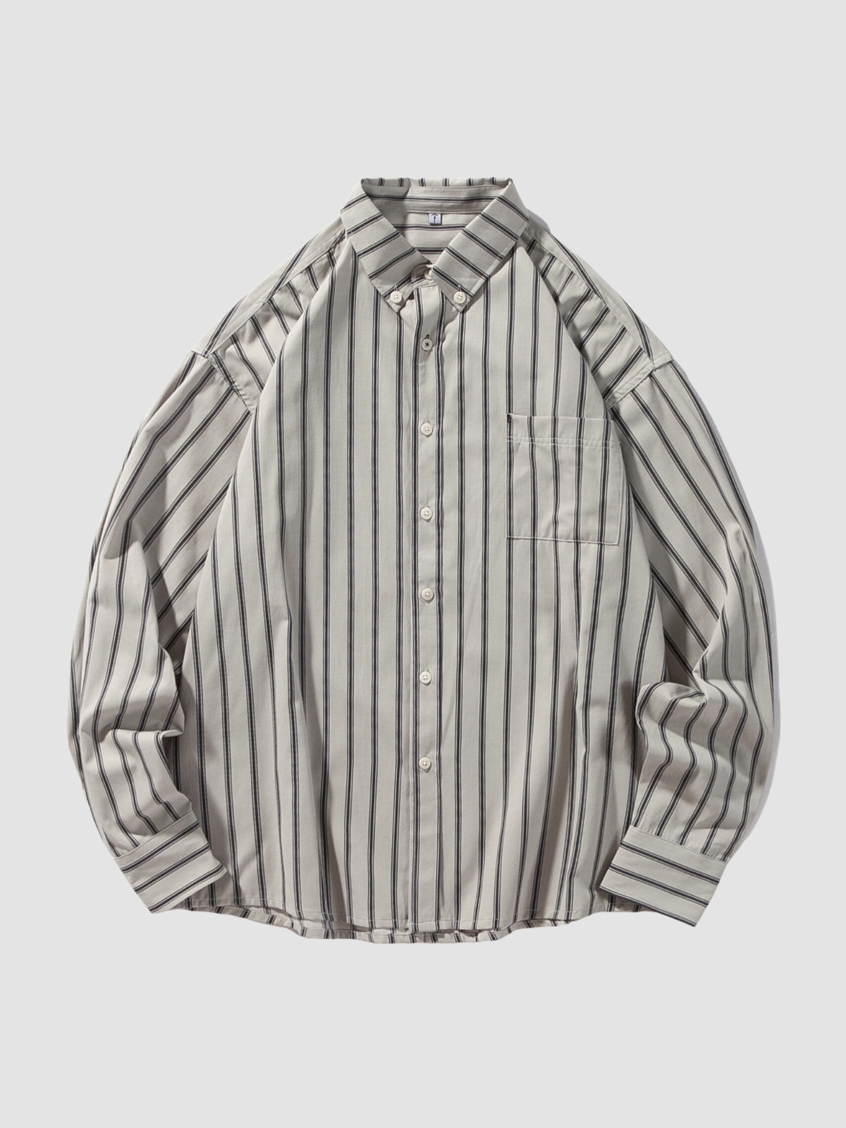 WLS Long Sleeve Striped Casual Vintage Shirt