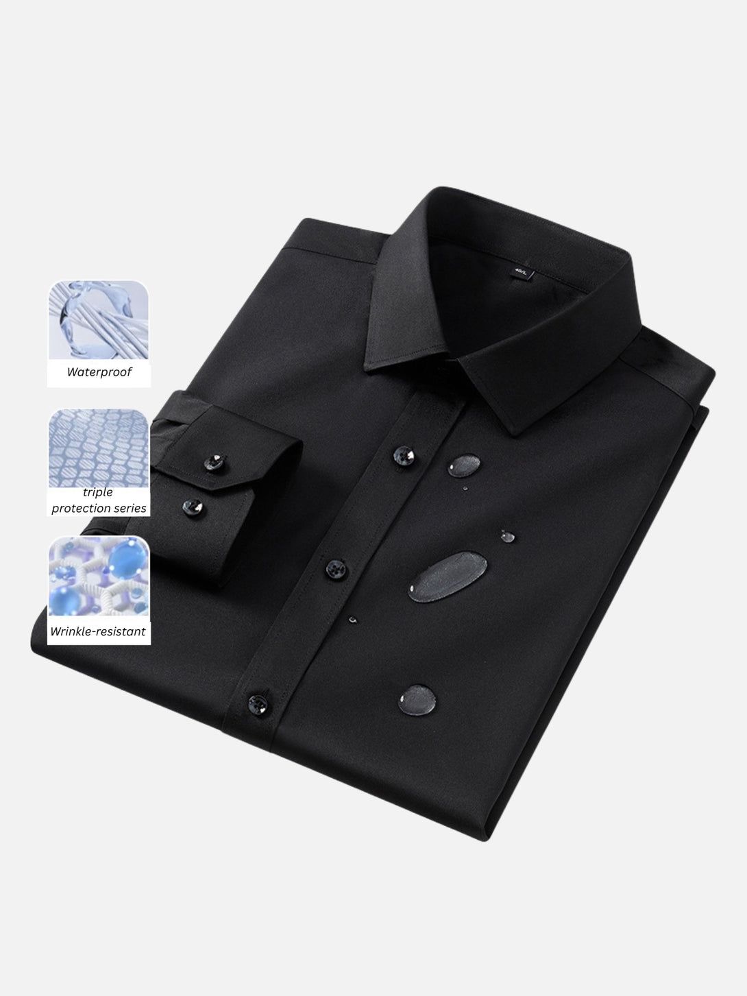 Water-Repellent Wrinkle-Free Dress Shirt – We Love Street Water-Repellent Wrinkle-Free Dress Shirt – We Love Street