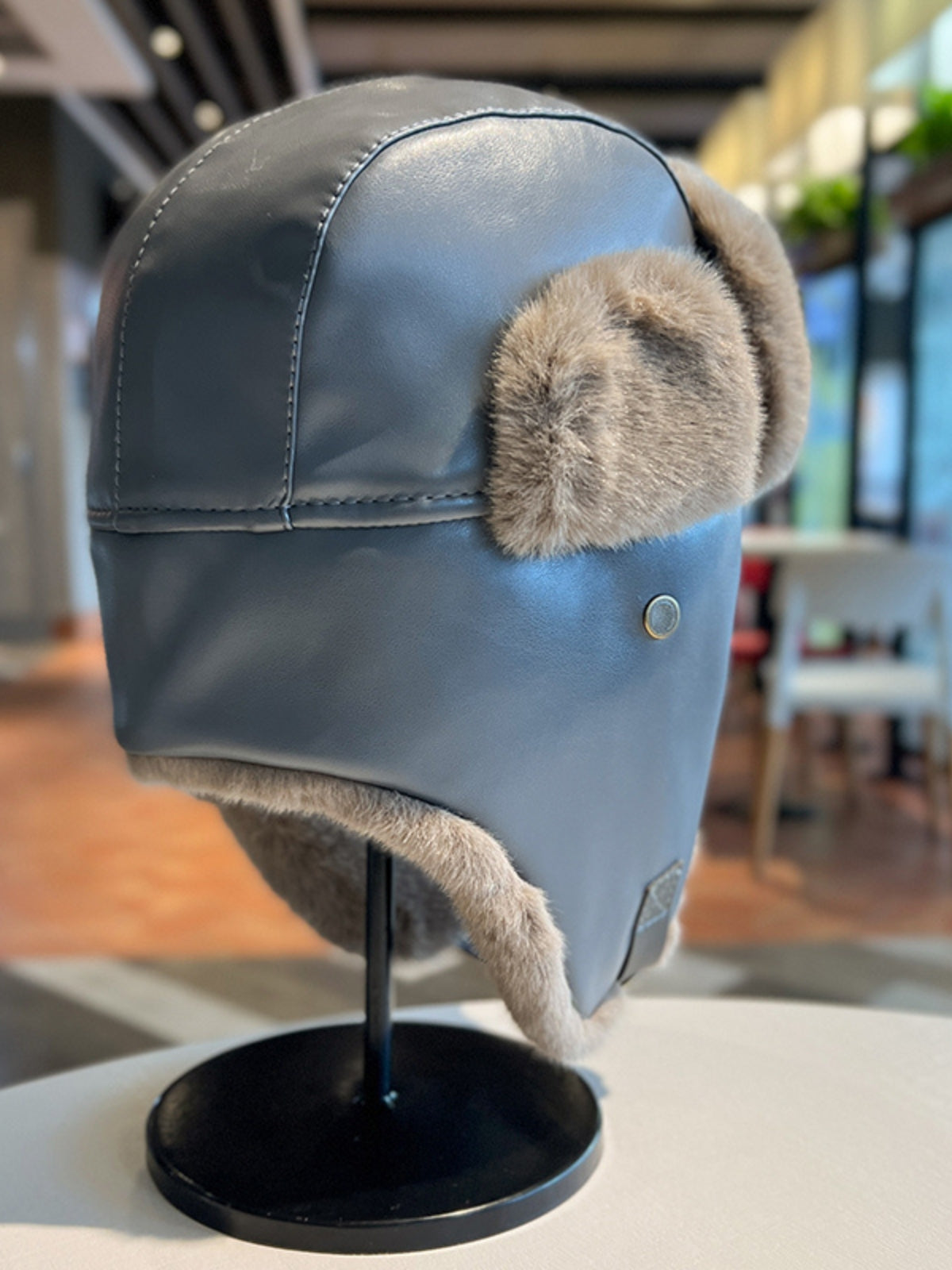 WLS Leather Thickened Ear Protection Hat