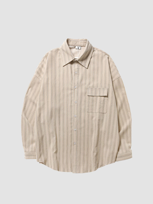 Retro Loose Stripe Shirt