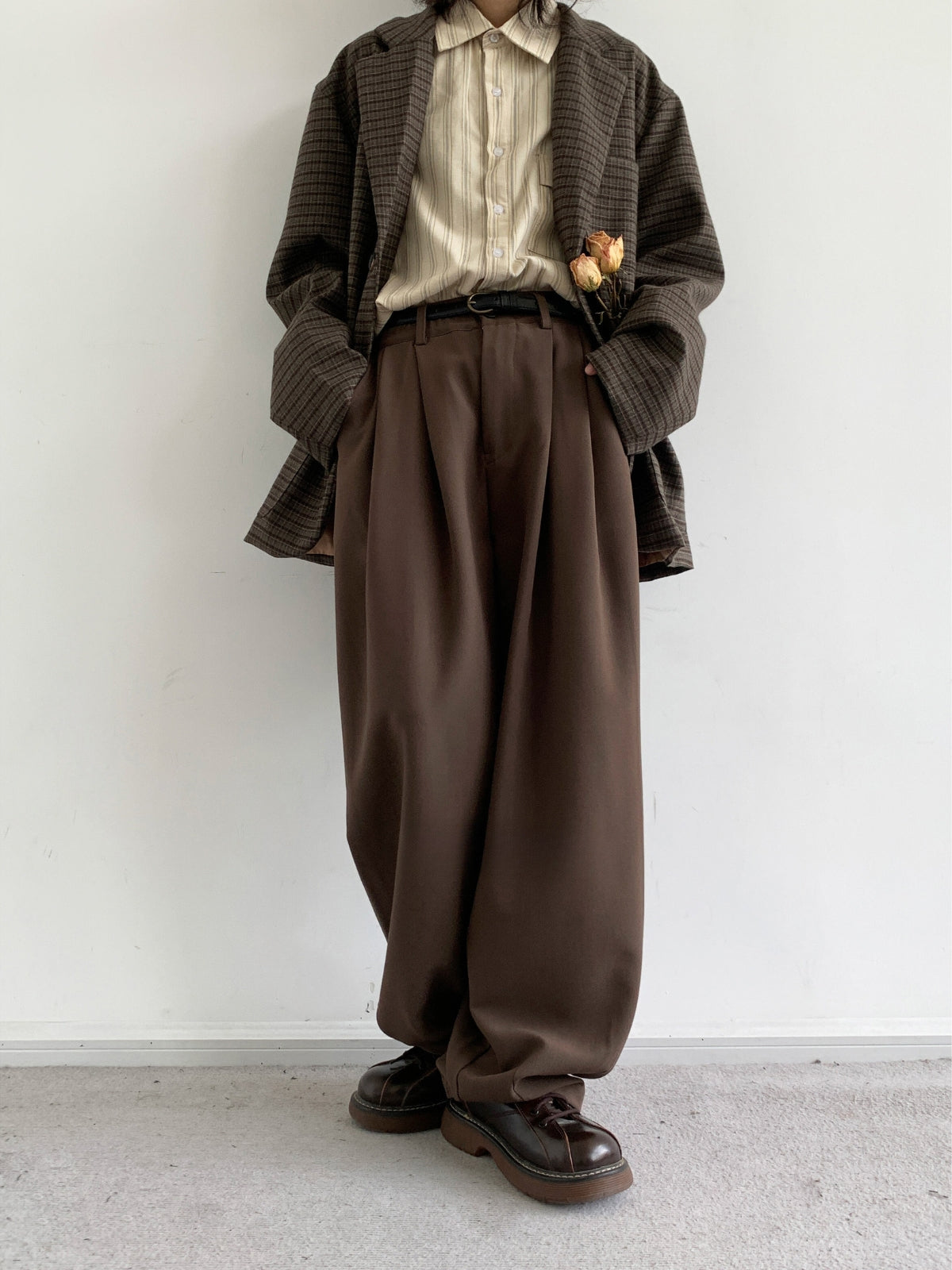 Retro Wide-Leg Long Trousers – We Love Street