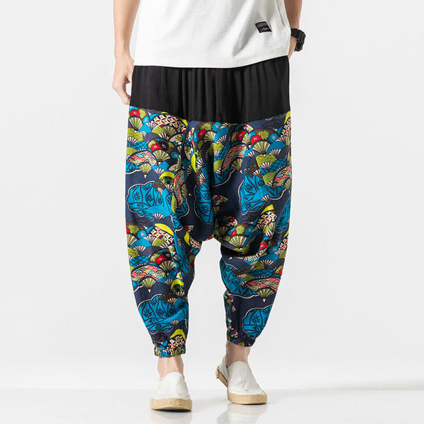 WLS Nettai Harem Pants Green Fan