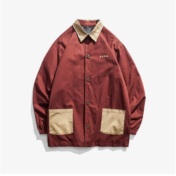 WLS Uysa Shirt Jacket Red