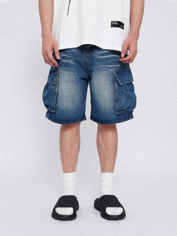 WLS Big Pocket Denim Shorts