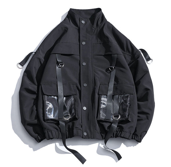 WLS Techwear Pechnical Pockets Waterproof Jacket
