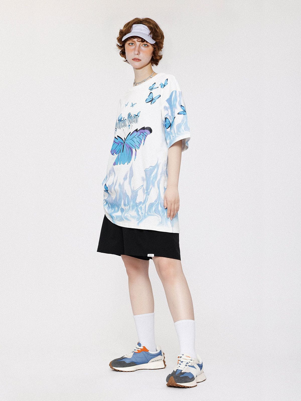 WLS Blue Flame Butterfly Tee