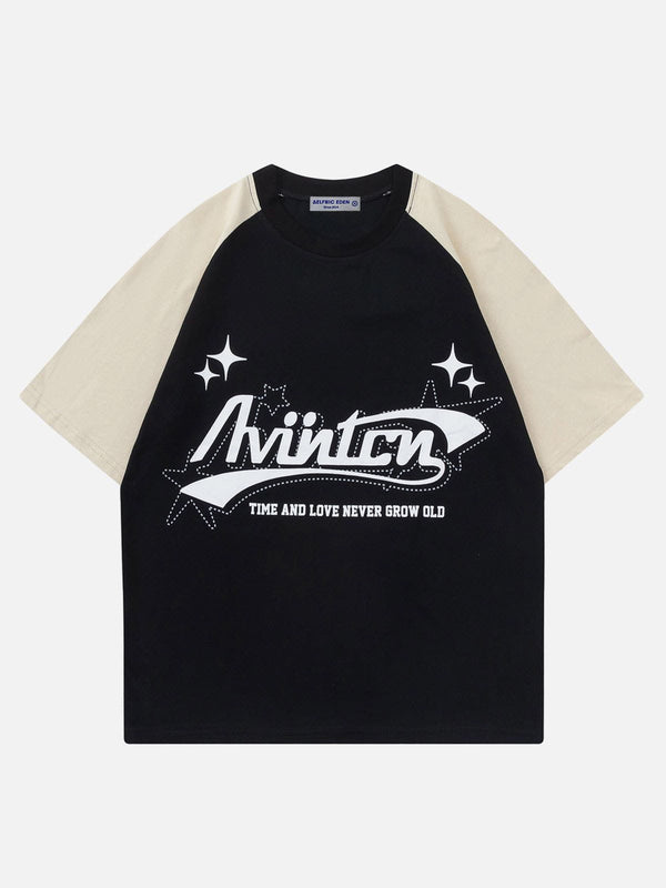 WLS Star Raglan Sleeves Tee