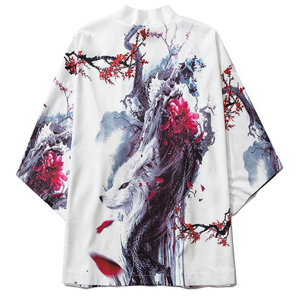 WLS White Fox Kimono