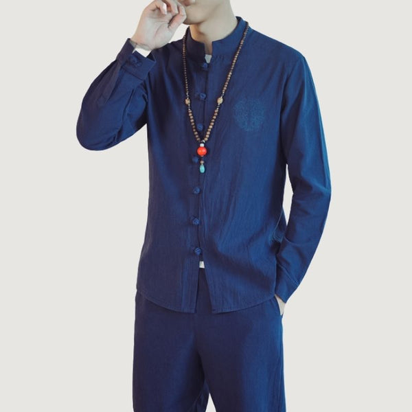 WLS Kezumi Long Sleeve Shirt Blue