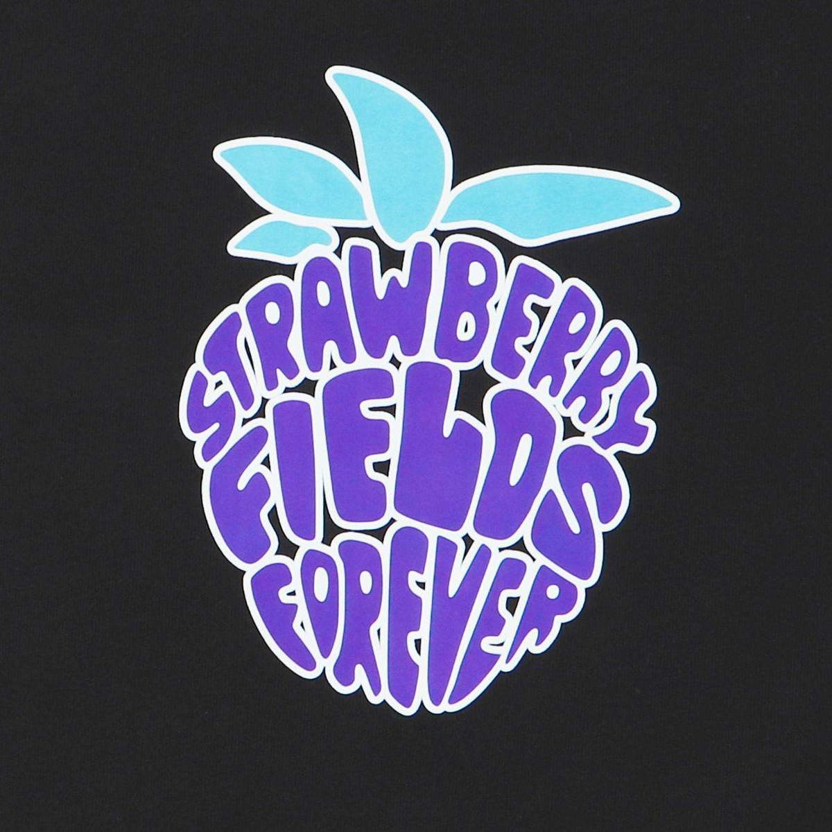 WLS Printed Strawberry Rounded Collar Soft Cotton Tee
