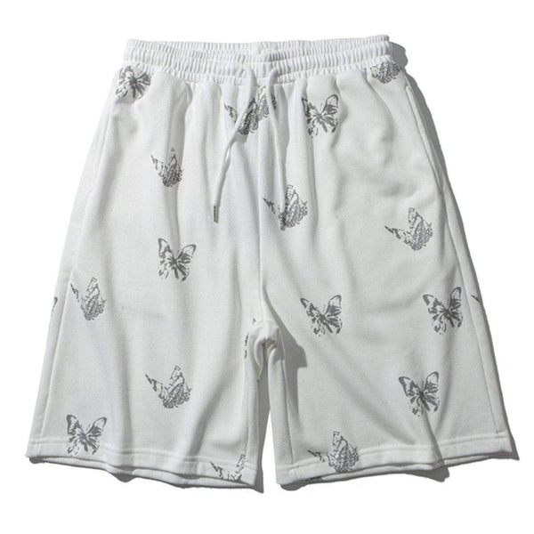 WLS Reflective Butterfly Print Shorts