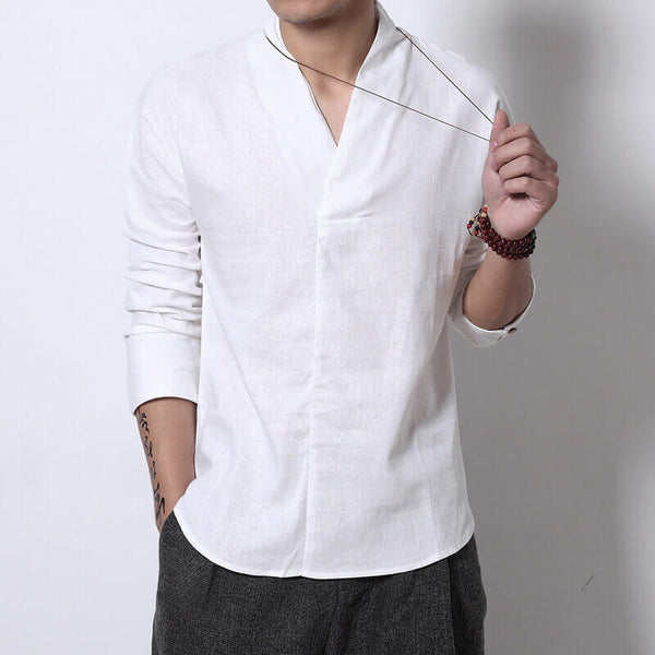 WLS Shinu Sleeve Shirt White
