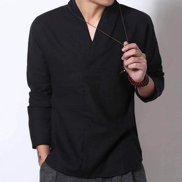 WLS Shinu Sleeve Shirt Black
