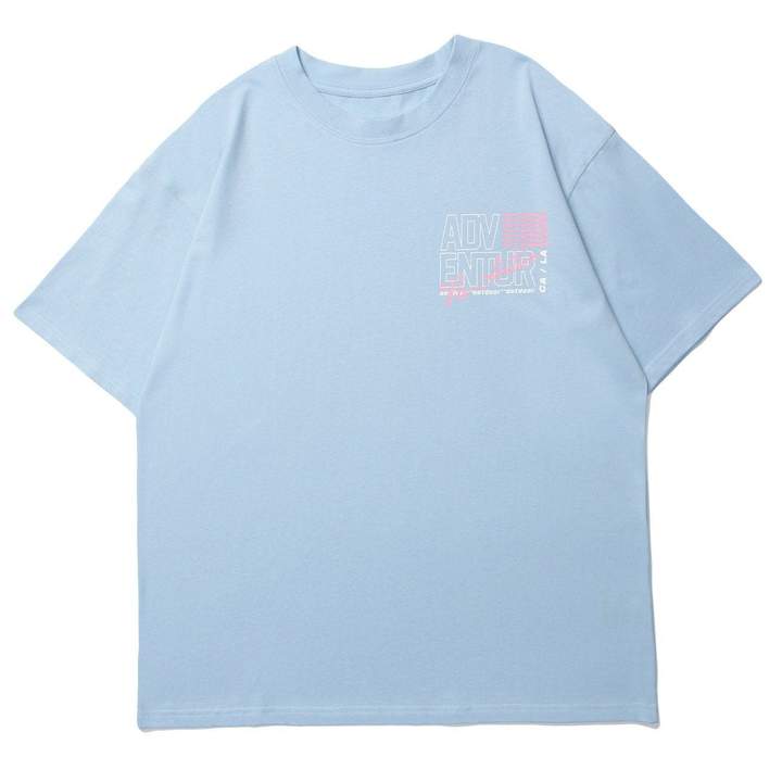 WLS Printed Letters Rounded Collar Soft Cotton Tee