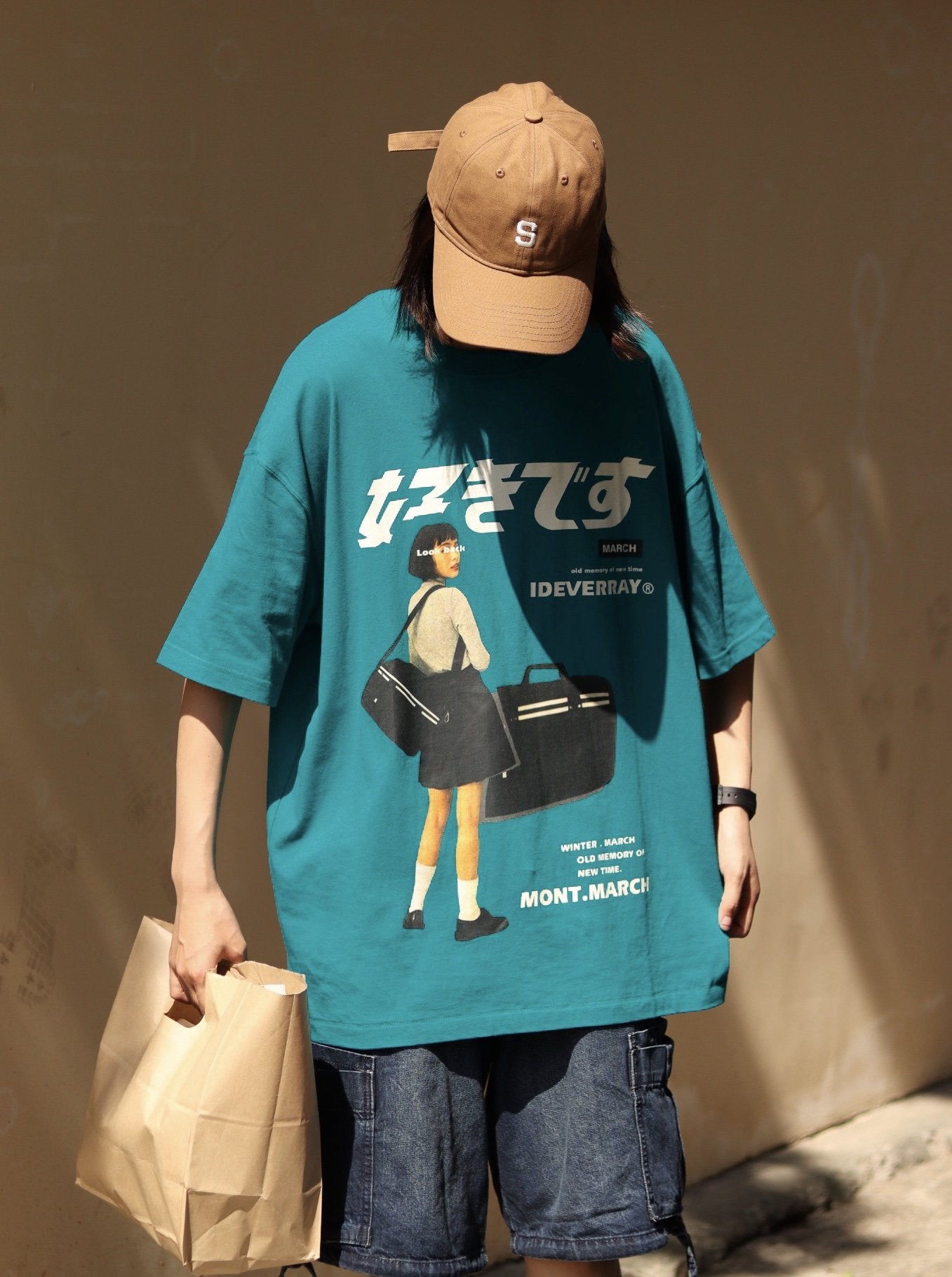WLS Printed Design Rounded Collar Soft Cotton Tee