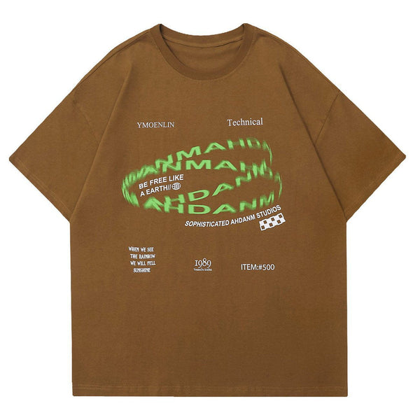 WLS Circular Ghosted Letter Graphic Tee