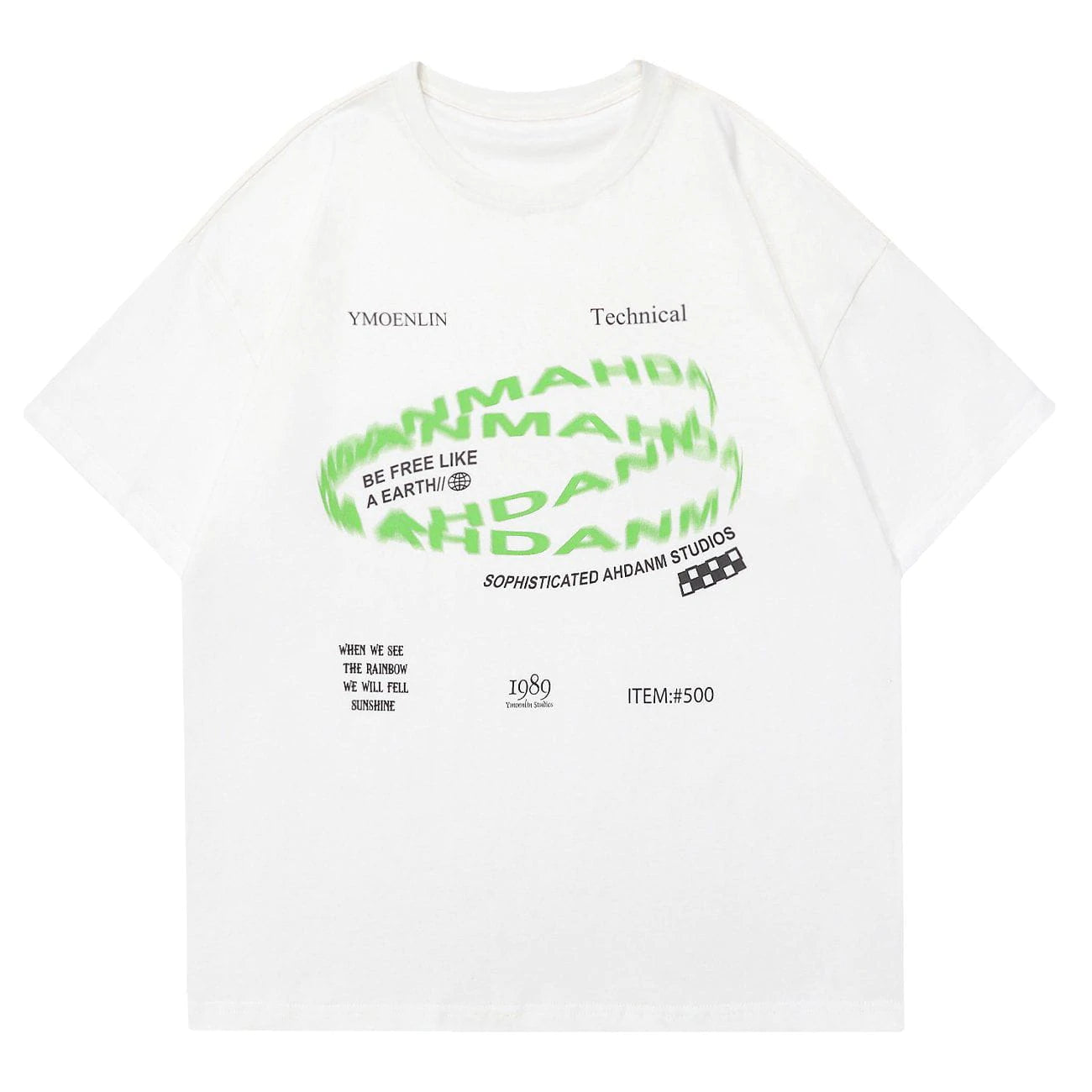 WLS Circular Ghosted Letter Graphic Tee