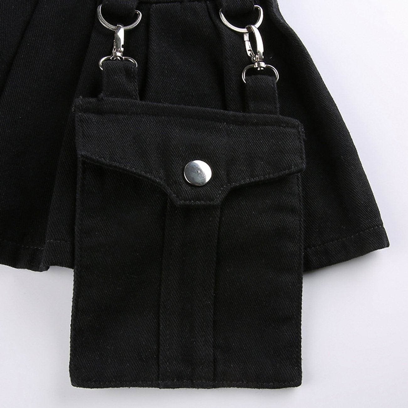 WLS Dark Irregular Detachable Rivets Pants