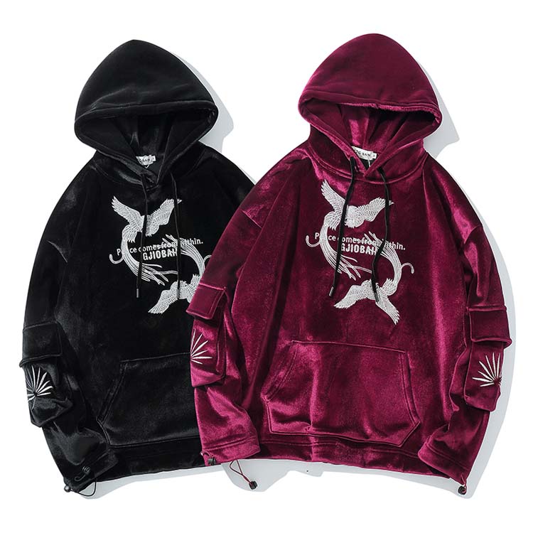 WLS Hip-Hop Three-Dimensional Japanese Streetwear Hoodie