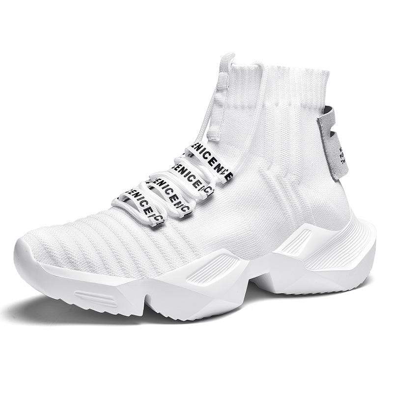 WLS Techwear High Platform Sock Sneakers