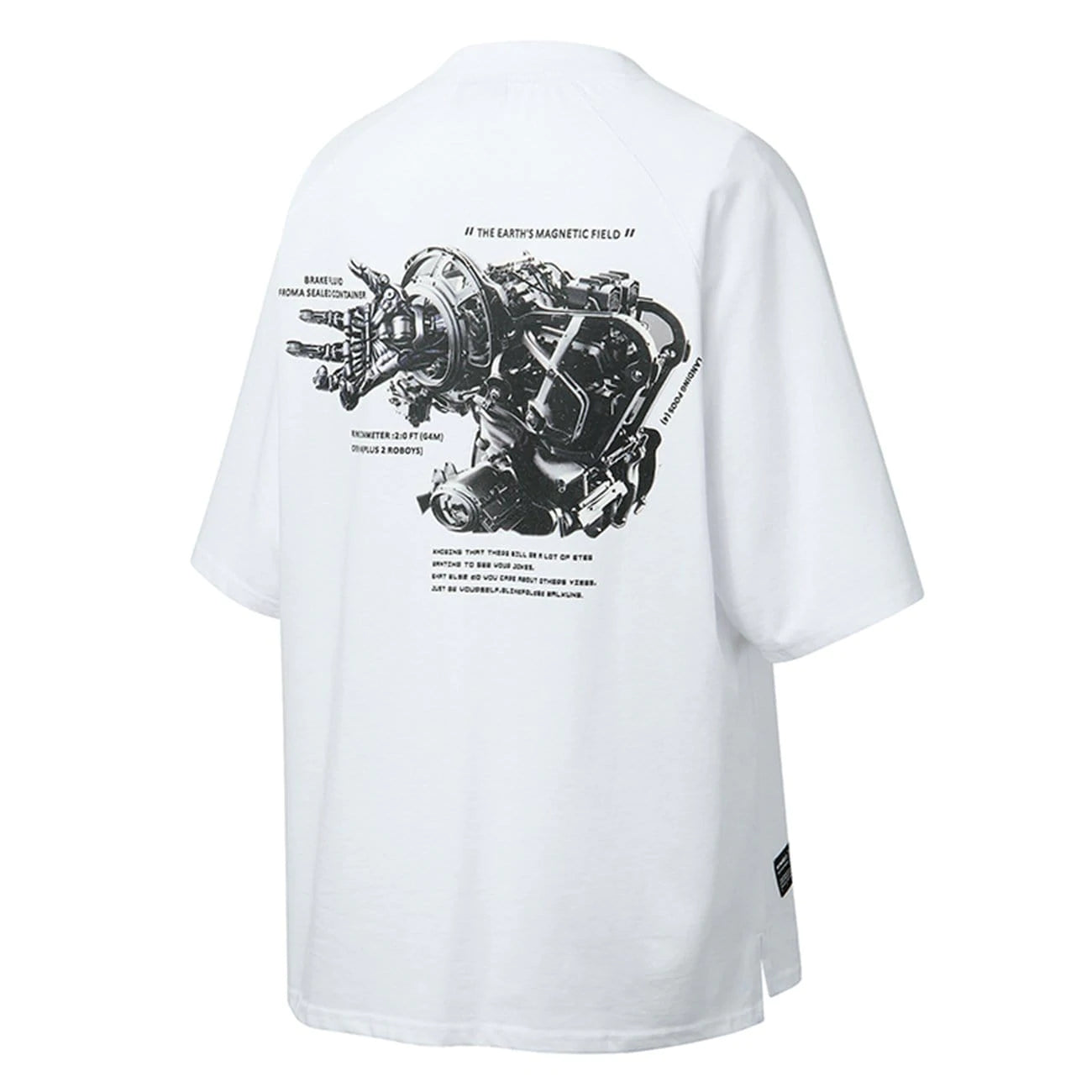 WLS Three-dimensional Armed Mech Graphic Tee