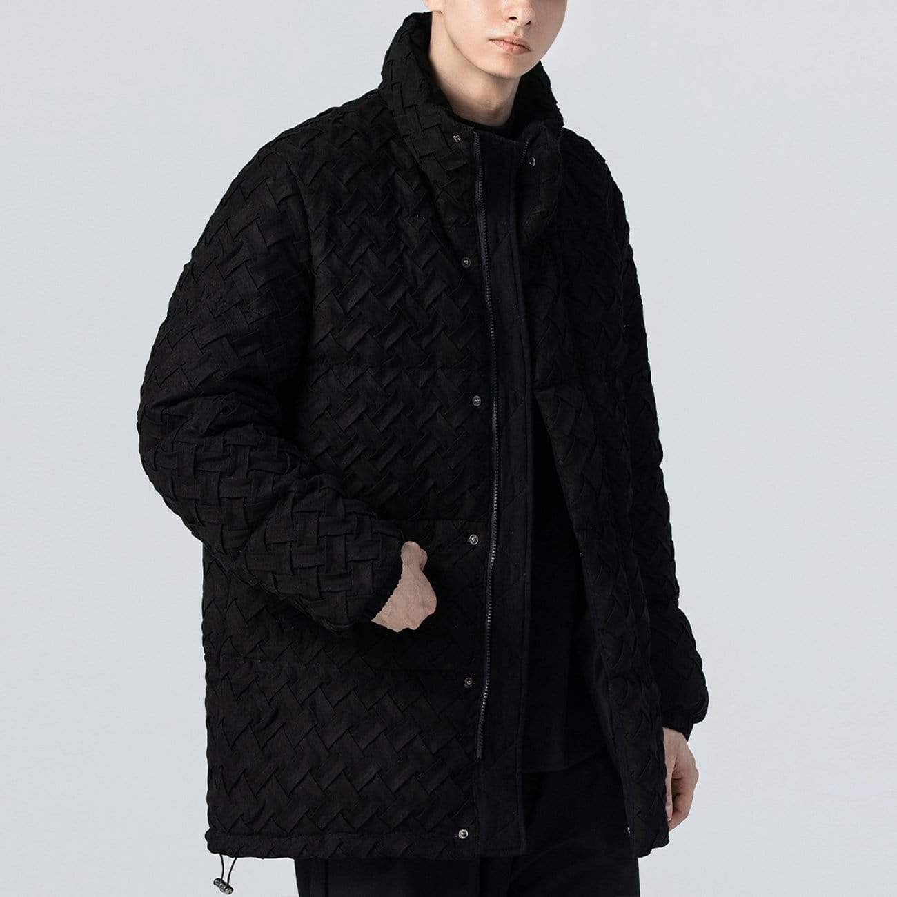 WLS Weave Pattern Winter Coat