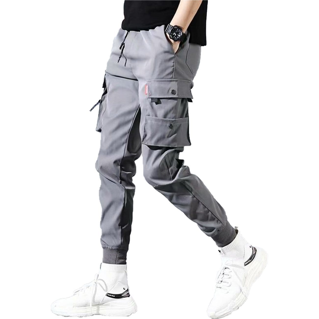 WLS Solid Color Pockets Fleece Cargo Pants